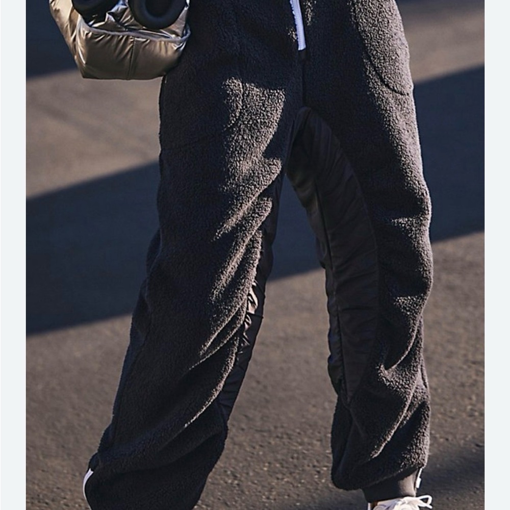 FP Movement by Free People Black and Gray Fleece Pants. brand new with tags!!